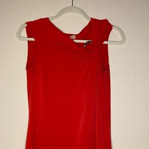 MK red blouse